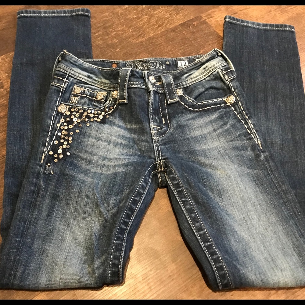 Girls Miss Me jeans size 12